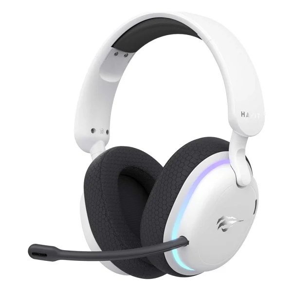 Havit Gamenote Fuxi-H7 RGB USB Kablolu/Kablosuz Kulak Üstü Oyuncu Kulaklığı - Görsel 6