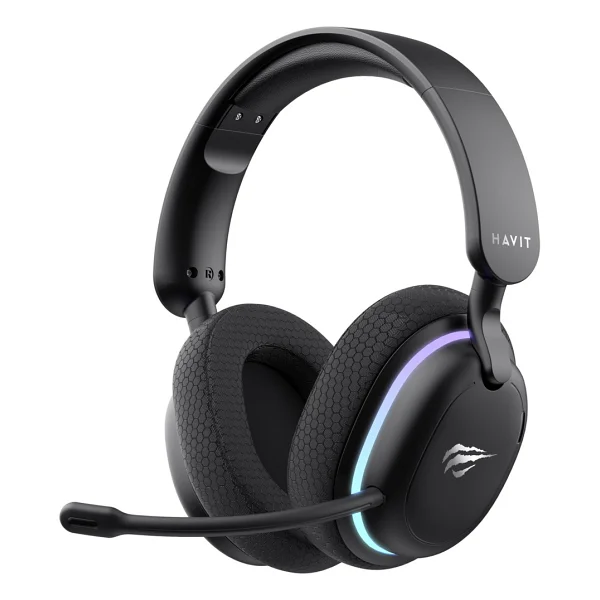 Havit Gamenote Fuxi-H7 RGB USB Kablolu/Kablosuz Kulak Üstü Oyuncu Kulaklığı - Görsel 7