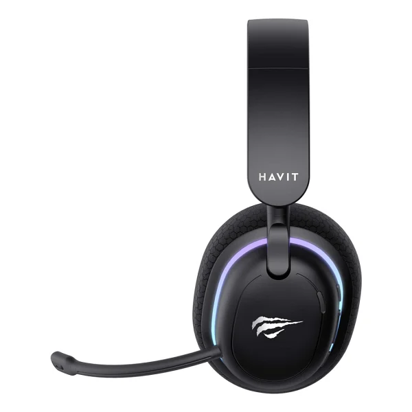 Havit Gamenote Fuxi-H7 RGB USB Kablolu/Kablosuz Kulak Üstü Oyuncu Kulaklığı - Görsel 2
