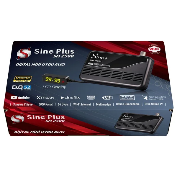 Sine Plus Sm 2500 HD Uydu Alıcısı - Görsel 4