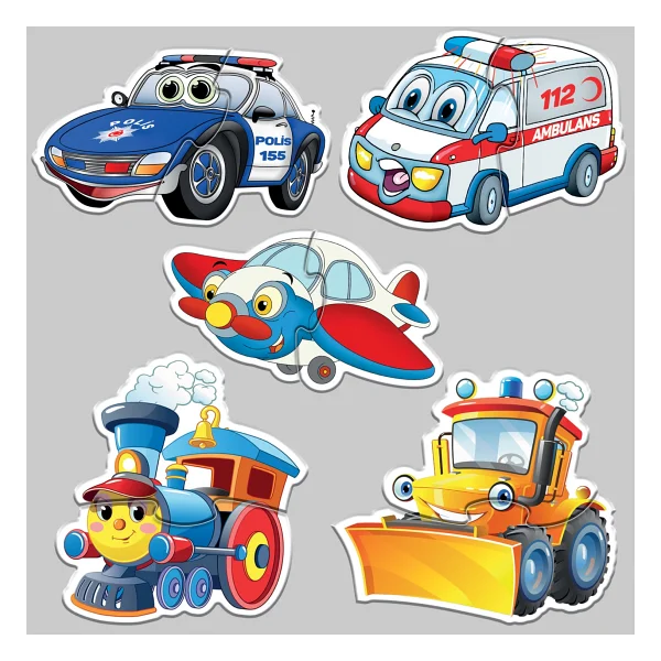 Circle Toys Baby Puzzle Sevimli Araçlar - Görsel 6