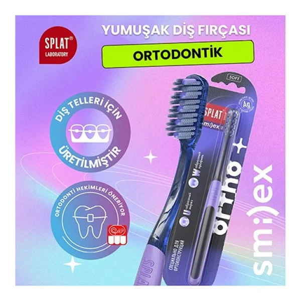 Splat Smilex Ortho Ortodonti Diş Fırçası Yumuşak - Görsel 5