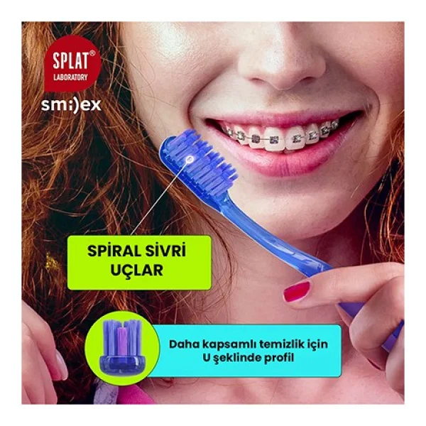 Splat Smilex Ortho Ortodonti Diş Fırçası Yumuşak - Görsel 9