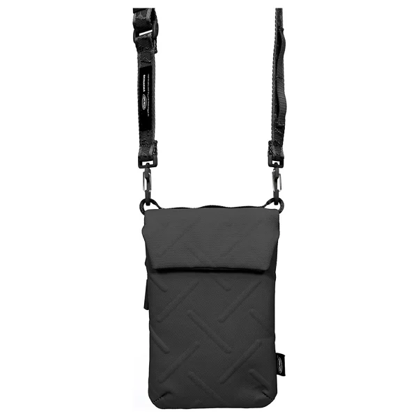 Skinarma Sling Pouch Juno Cross-Hatch Desenli Naylon Scout Boyun Askı Kayışlı Çapraz Vücut Çantası - Turuncu - Görsel 3