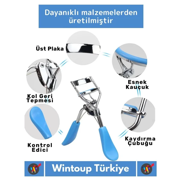Özel Üretim Yüksek Kaliteli Hassas Kullanım Yüz Bakım Göz Makyaj Kirpik Kıvırıcı Eyelash Curler - Görsel 6