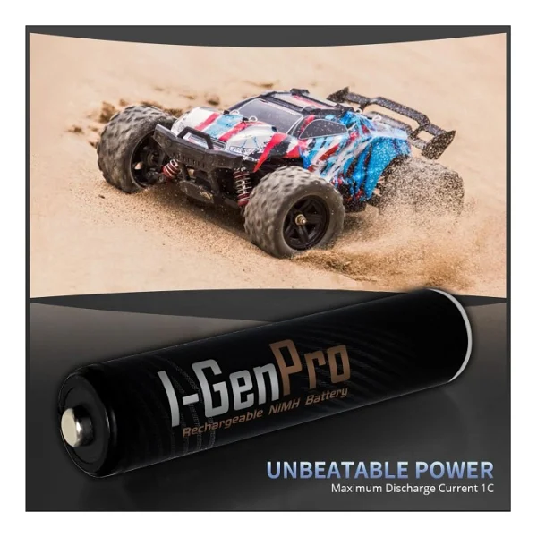 I-Gen P162 1.2v 1100 mAh 4'lü Şarjlı Aaa İnce Kalem Pil - Görsel 2
