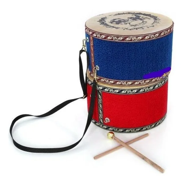 Çocuk Davulu Hayvan Derili 17cm +2 Tokmak - Görsel 2