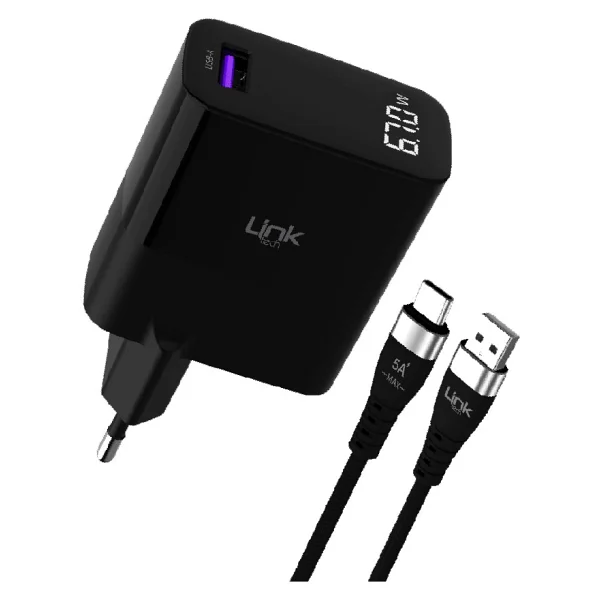 Linktech G860 Premium 67 W Type-C Kablolu Hızlı Şarj Aleti - Görsel 2