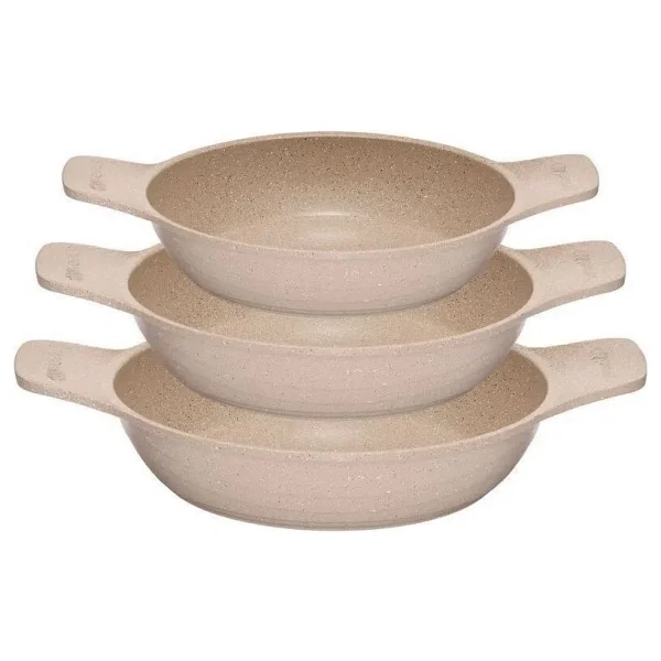 Thermoad Döküm Saplı Güveç Sahan Set 3 Parça Gri 18cm-20cm-22cm - Görsel 3