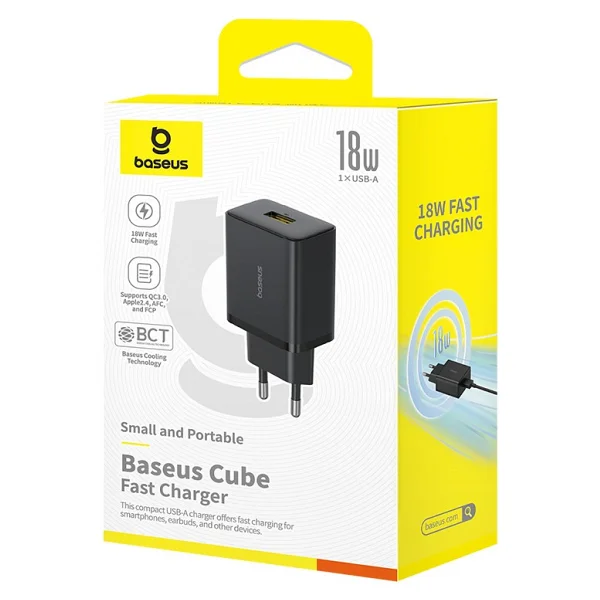 Baseus Cube 18 W Hızlı Şarj Adaptörü - Görsel 5