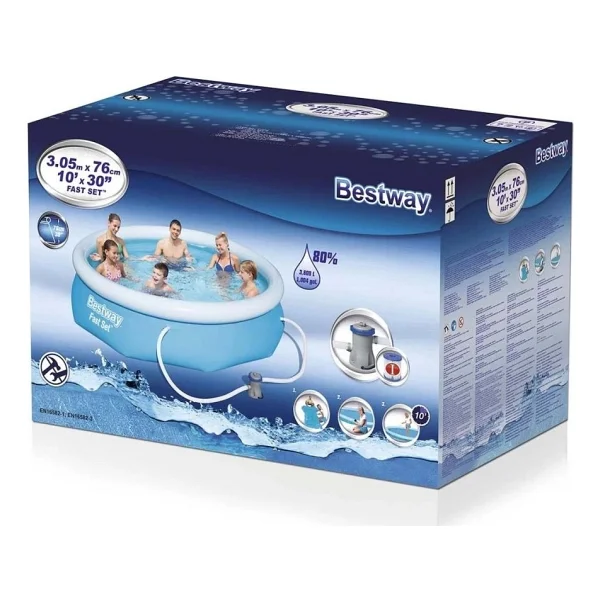 Bestway 57270 305x76 Cm Yuvarlak Büyük Şişme Havuz - Görsel 5