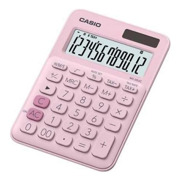 Casio Ms-20uc-Pk Açık Pembe Masaüstü Hesap Makinesi - Görsel 2