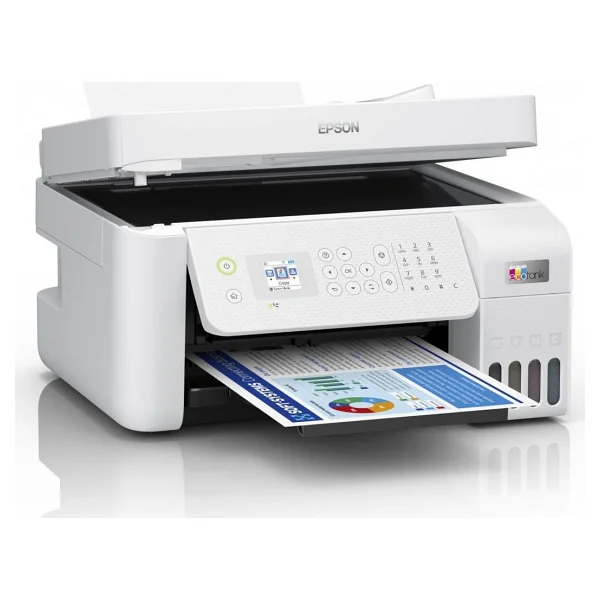 Epson Ecotank L5296 Wi-Fi + Tarayıcı + Fotokopi + Faks Renkli Çok Fonksiyonlu Tanklı Mürekkep Püskürtmeli Yazıcı - Görsel 2