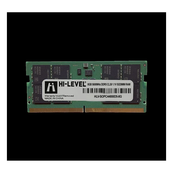 Hi-Level 8 GB 5600 Mhz DDR5 CL38 HLV-SOPC44800D5-8G Ram