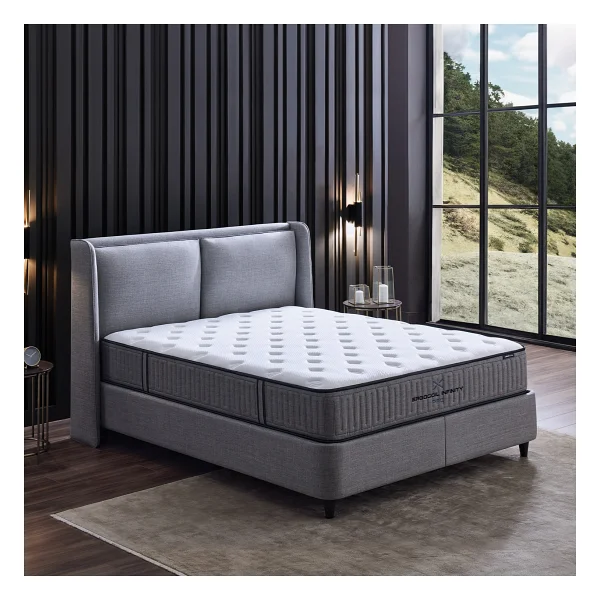 Yataş Ergocoil Infinity Pro 3'lü Yatak, Baza, Başlık Set - Gri - 100 X 200 Cm - Görsel 8