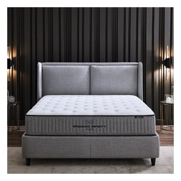 Yataş Ergocoil Infinity Pro 3'lü Yatak, Baza, Başlık Set - Gri - 100 X 200 Cm - Görsel 2