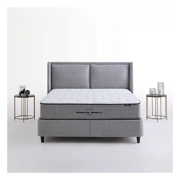 Yataş Ergocoil Infinity Pro 3'lü Yatak, Baza, Başlık Set - Gri - 100 X 200 Cm - Görsel 4