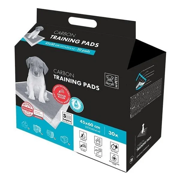 M-Pets Karbonlu Yavru Köpek Çiş Eğitim Pedi 45x60cm 30lu - Görsel 2