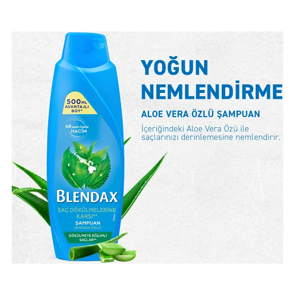 Blendax Aloe Vera Özlü Yoğun Nemlendirici 500 Ml Şampuan - Görsel 4