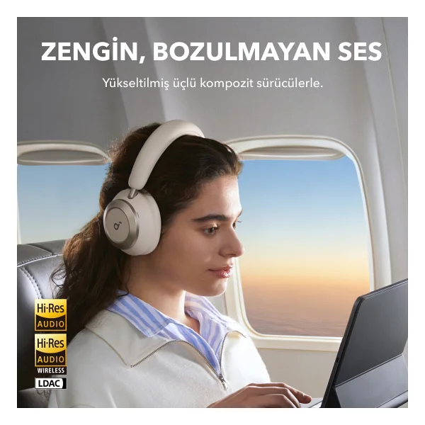 Anker Soundcore Space One Pro Kulak Üstü Bluetooth Kulaklık - Görsel 5