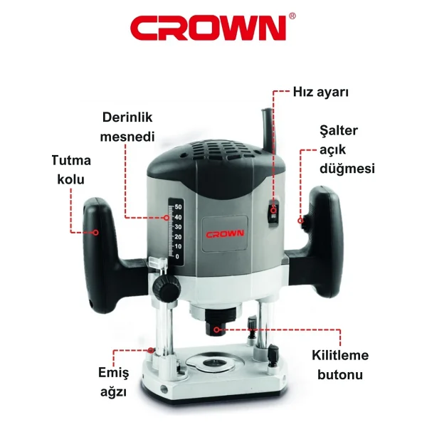 Crown Ct-11012 1050 W Freze - Görsel 2