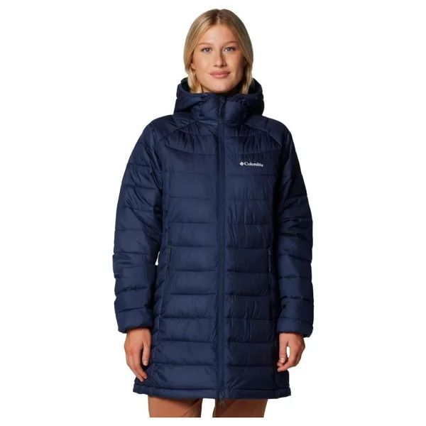 Columbia Powder Lite II Mid WK9575-464 Kapüşonlu Lacivert Kadın Şişme Mont - Görsel 6
