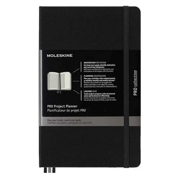 Moleskine Pro Proje Planlayıcı L Boy Siyah Sert Kapak - Görsel 7