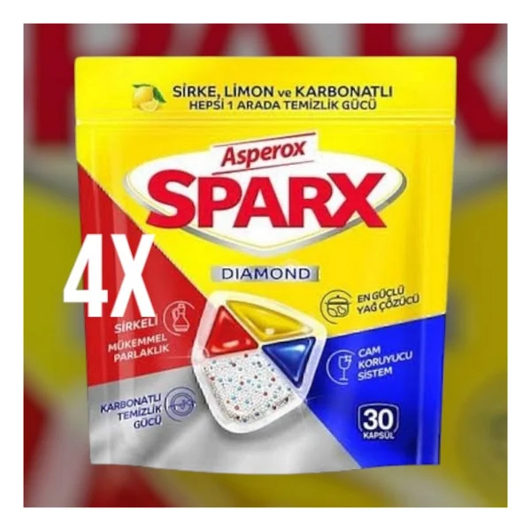 Asperox Sparx Bulaşık Makinesi Tableti 240'lı - Görsel 4