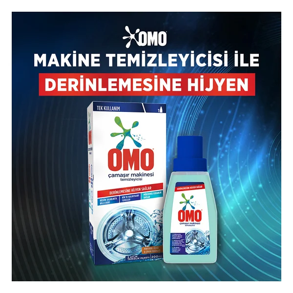 Omo Çamaşır Makinesi Temizleyicisi Çam Esintisi 200 Ml X3 - Görsel 3