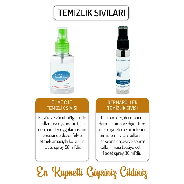 Zgts Gold Line 2.00mm Titanyum 192 İğneli Derma Roller - Görsel 5