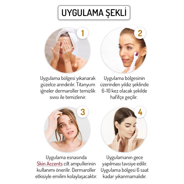 Zgts Gold Line 1.50mm Titanyum 192 İğneli Derma Roller - Görsel 4