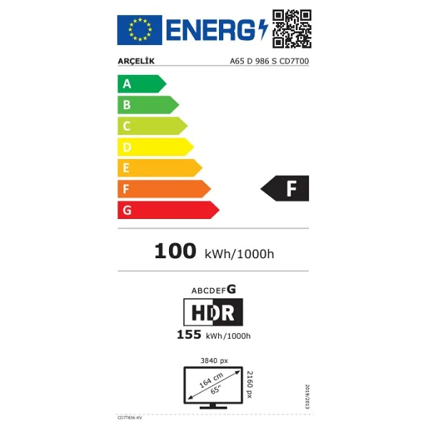Arçelik Imperium 9 A65 D 986 S 4K Ultra HD 65" 165 Ekran Uydu Alıcılı Google Smart LED TV - Görsel 5