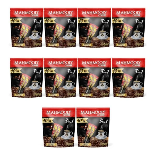 Mahmood Coffee 3'ü 1 Arada Kahve 18 gr x 10 Adet x 10'lu Paket Yorum Yap - 10 Paket - Görsel 2