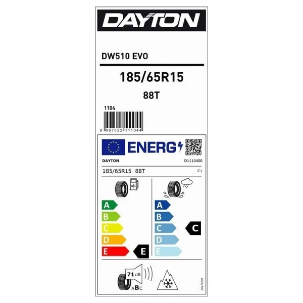 Dayton Dw510 Evo 185/65 R15 88t Kış Lastiği - 2024 - Görsel 3