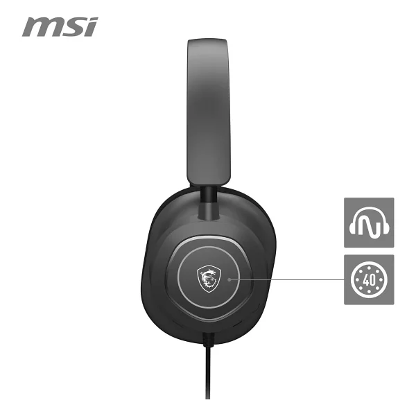 Msı Maestro 300 Type-C Kablolu Kulak Üstü Oyuncu Kulaklığı - Görsel 6