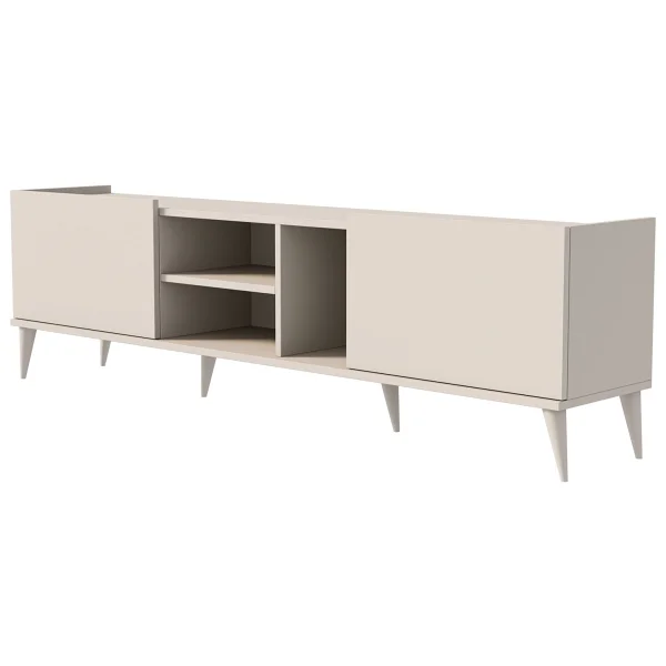 Mezza 1320 Elegante 180 Cm Beyaz TV Ünitesi Modern Tasarım Ve Suntalam Malzeme İle - Görsel 8