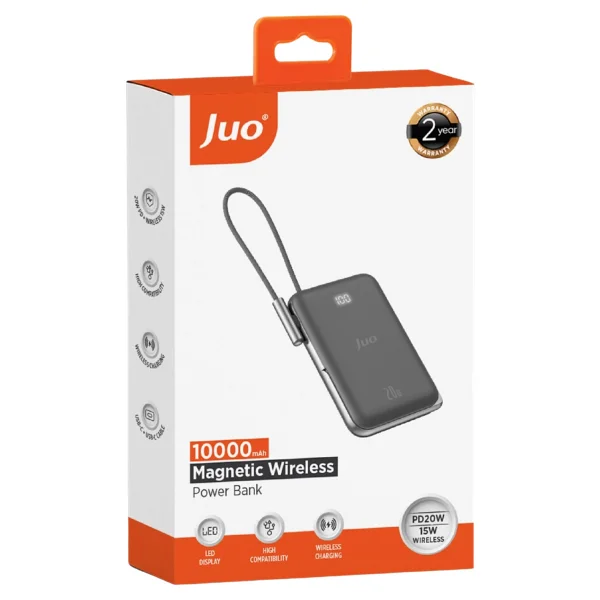 Juo Jmp710-B Siyah 20 W 10000 mAh Hızlı Şarj Magsafe Powerbank - Görsel 8