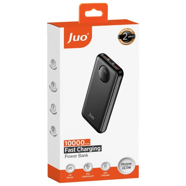 Juo Jlp210-B Siyah 22.5 W 10000 mAh Hızlı Şarj Powerbank - Görsel 7
