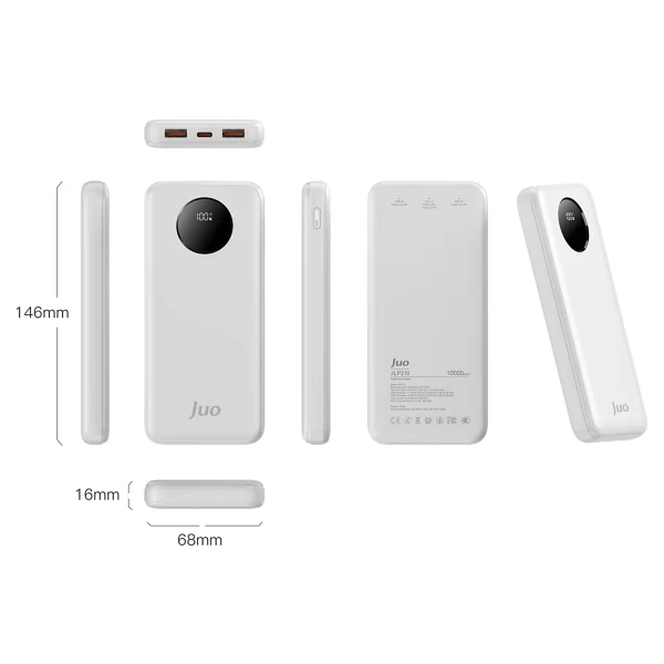 Juo Jlp210-W Beyaz 22.5 W 10000 mAh Hızlı Şarj Powerbank - Görsel 3