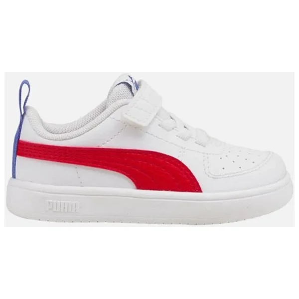 Puma Rickie Ac Inf Bebek Spor Ayakkabı Beyaz-Kırmızı 384314-05 - Görsel 6