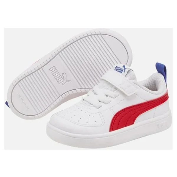 Puma Rickie Ac Inf Bebek Spor Ayakkabı Beyaz-Kırmızı 384314-05 - Görsel 3