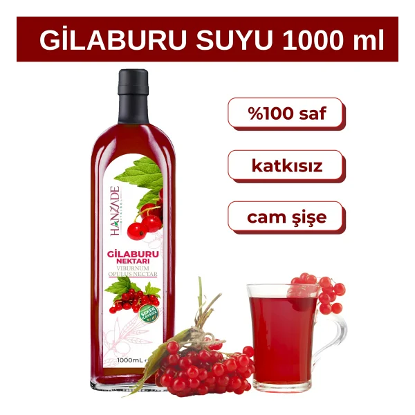 Hanzade Bitkisel Gilaburu Suyu Nektarı 1 Lt - Görsel 6