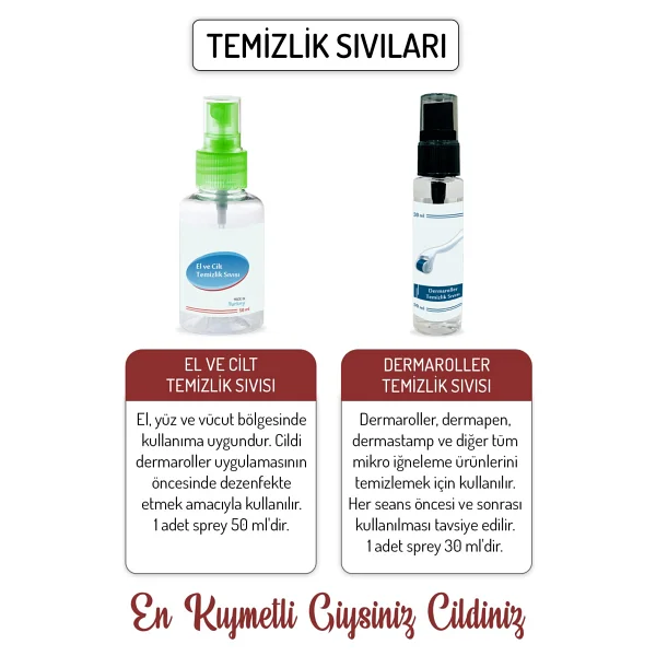 Zgts Red Dermaroller Ultra Titanyum 540 Iğneli Derma Roller - Beyaz - 0.25 Mm - Görsel 5