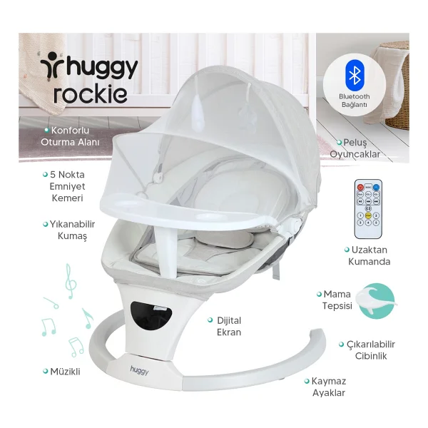 Huggy Rockie Elektrikli Ana Kucağı - Görsel 10