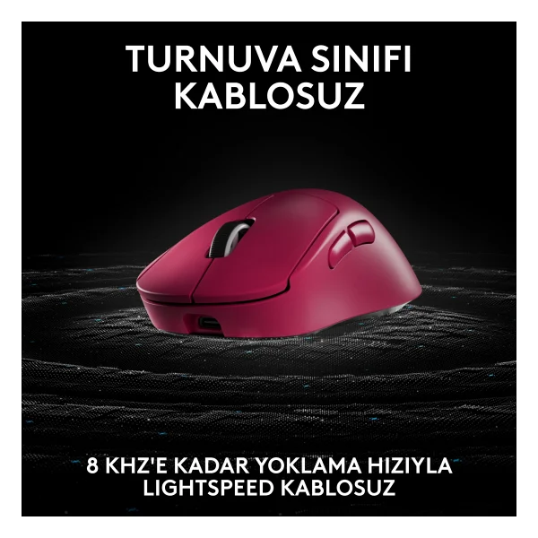 Logitech G Pro X Superlight 2 Dex 910-007374 Pembe Lightspeed Hero Şarjlı Optik Kablosuz Oyuncu Mouse - Görsel 4