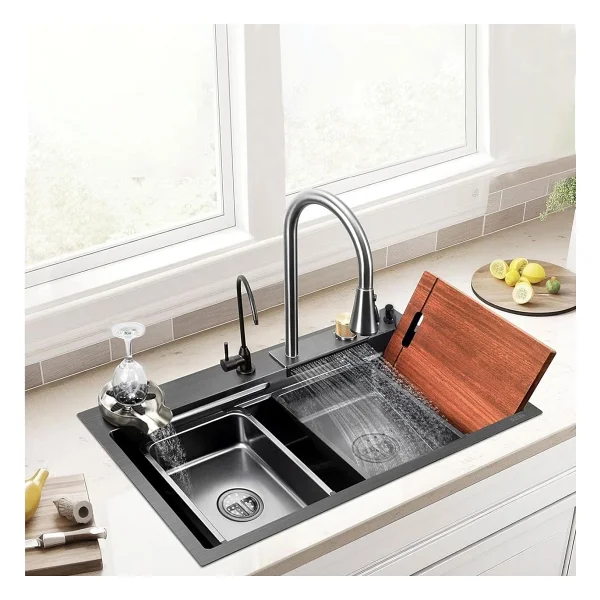 Home Shop Akıllı Eviye Seti - Full Aksesuarlı - Uzatılabilir Musluk - Görsel 2