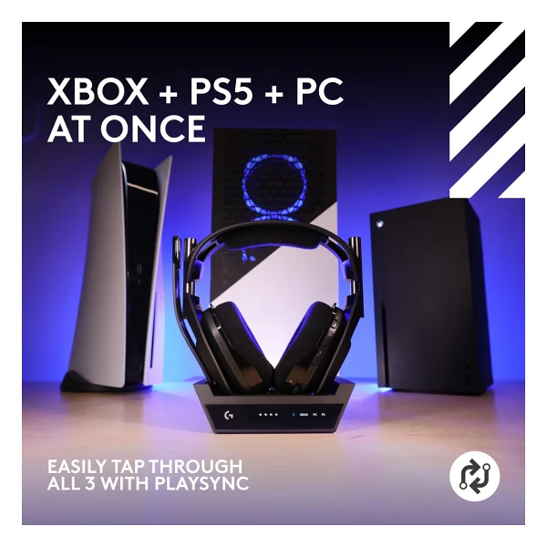 Logitech G Astro A50 X Lightspeed Siyah Baz İstasyonlu Kablosuz Kulak Üstü Oyuncu Kulaklığı - Görsel 5