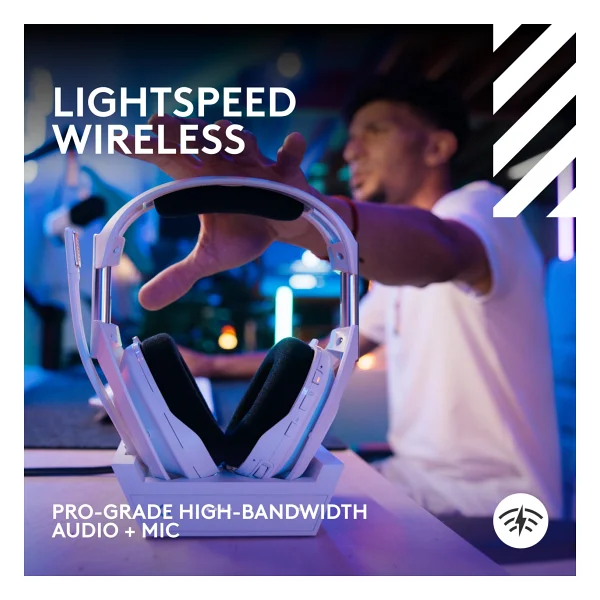 Logitech G Astro A50 X Lightspeed Beyaz Baz İstasyonlu Kablosuz Kulak Üstü Oyuncu Kulaklığı - Görsel 5