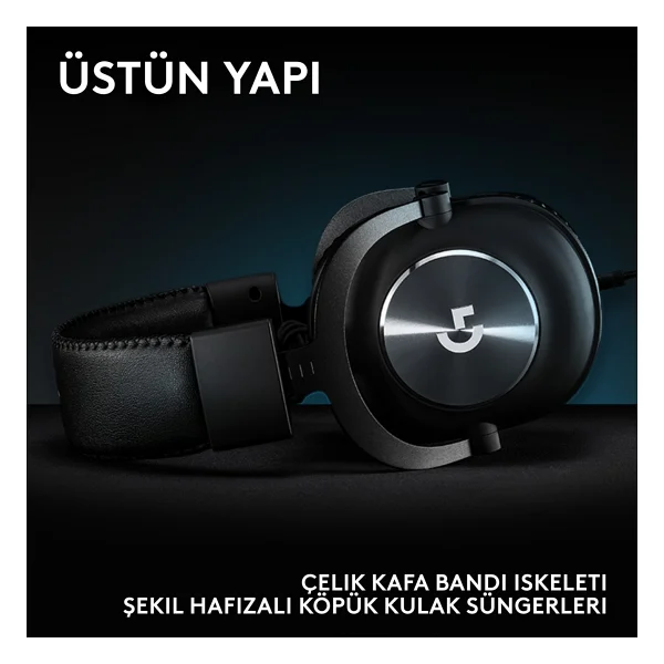 Logitech Pro X Se 7.1 Kablolu Kulak Üstü Oyuncu Kulaklığı - Görsel 2