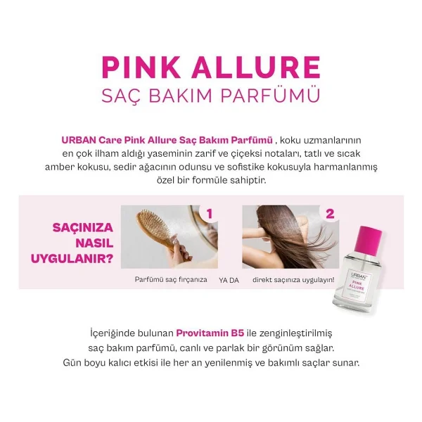 Urban Care Pink Allure 50 Ml Saç Parfümü - Görsel 5